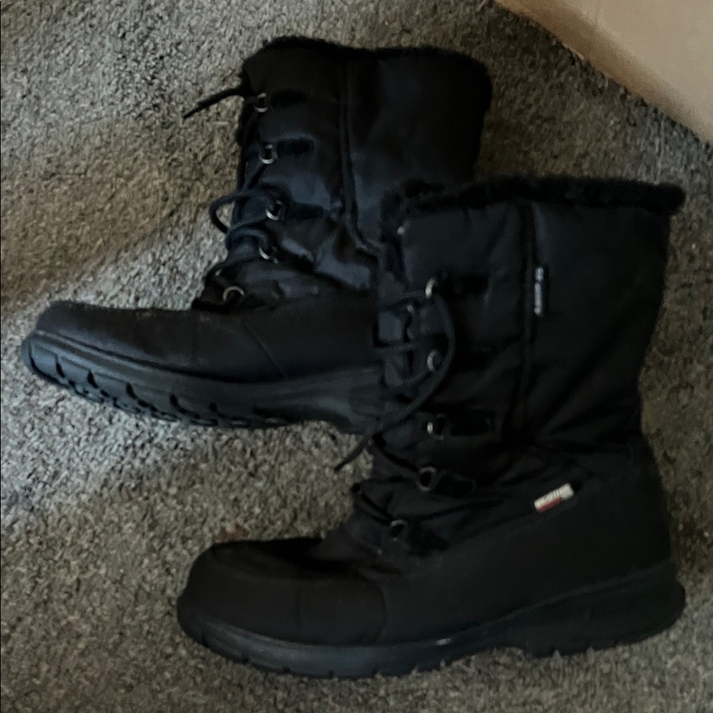 Black Woman Winter Boots